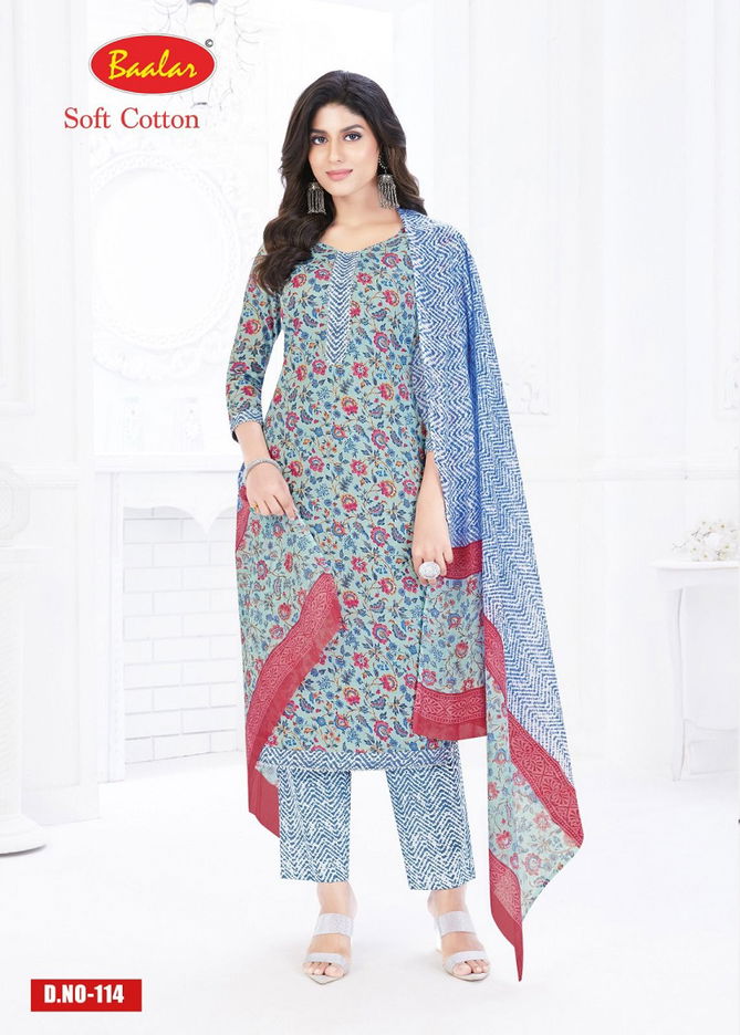 Baalar Soft Cotton 1 Printed Cotton Dress Material Catalog
